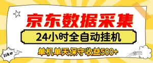 懒人副业！京东数据采集优化，纯挂G全天自动跑，单机收益500+【揭秘】-第一资源库