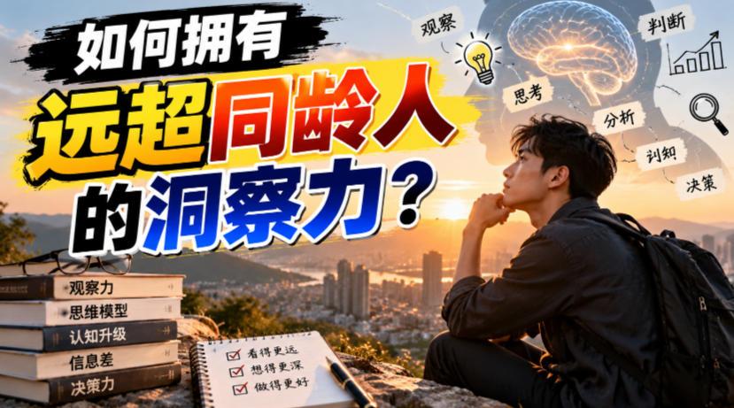 付费文章：如何拥有远超同龄人的洞察力？-第一资源库