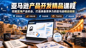 亚马逊产品开发精品课程，挖掘蓝海产品机会，打造具备竞争力的亚马逊精品链接-第一资源库