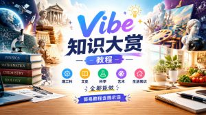 Vibe知识大赏教程,理工科、文史、科学、艺术、生活常识全都能做,简易教程含提示词-第一资源库