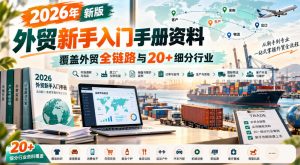 2026年新版外贸新手入门手册资料，覆盖外贸全链路与20+细分行业-第一资源库